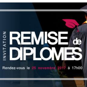 Retour en images sur la cérémonie de remise de diplômes du 25 novembre 2017 !